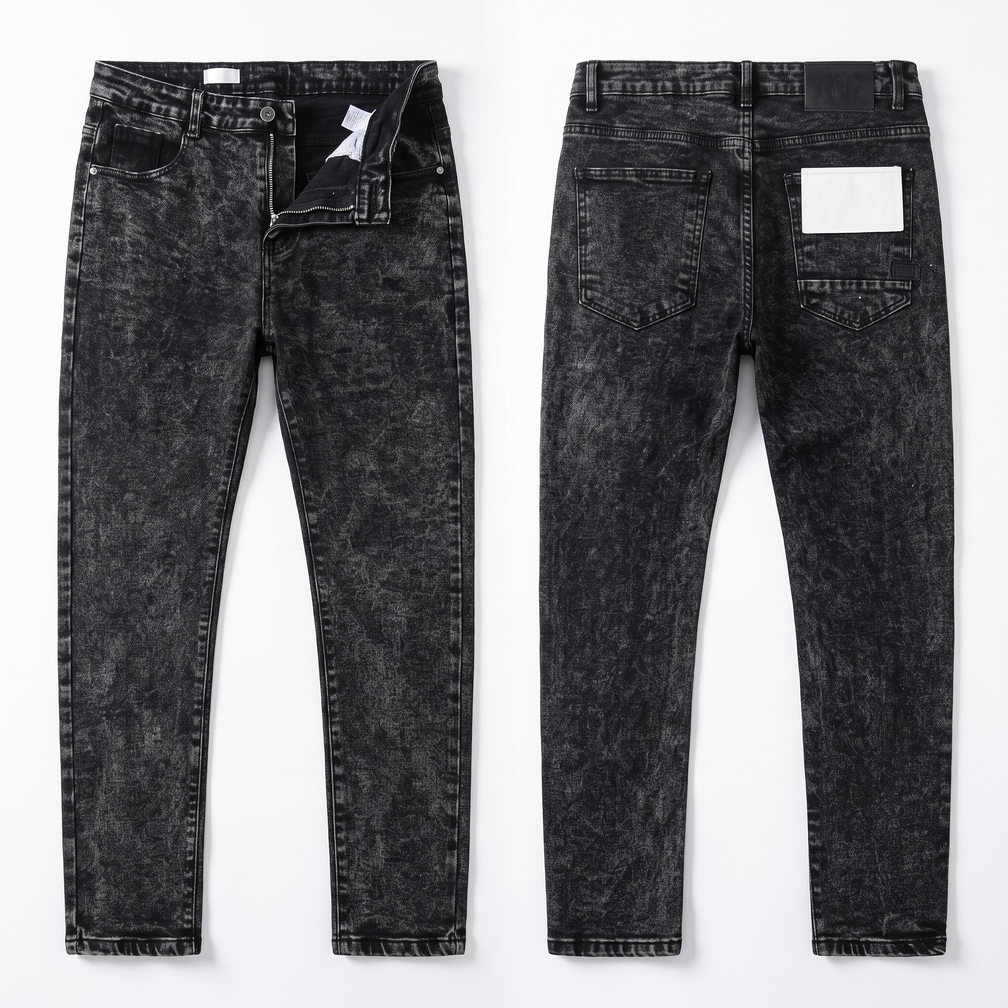 Jeans neri slavati