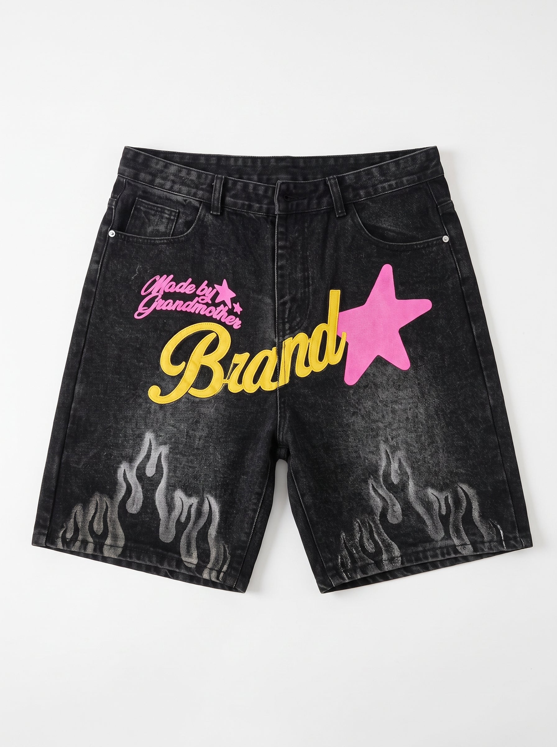 Bermuda denim con stelle