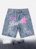 Bermuda denim con stelle