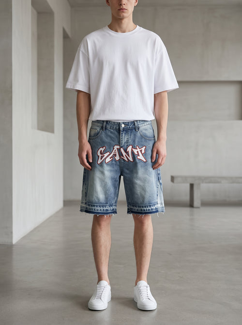 Bermuda denim graffiti