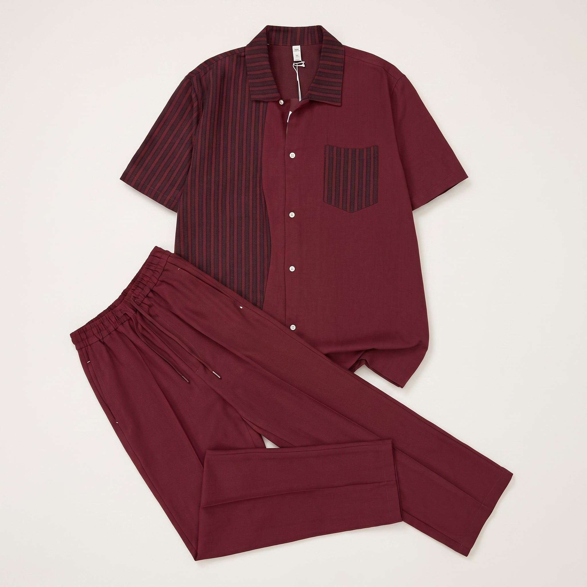 Completo camicia e pantalone rigato